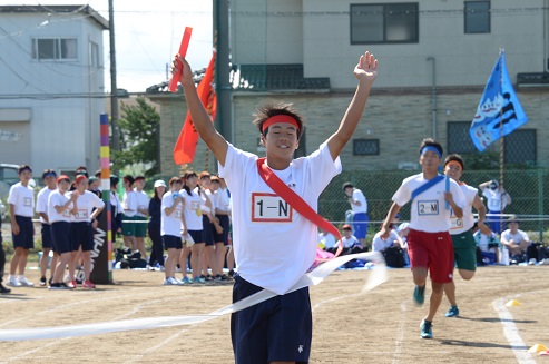 1年の時に任された体育祭リレーアンカー