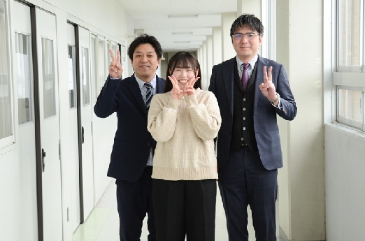 3年間授業を担当した田口先生と菊地先生