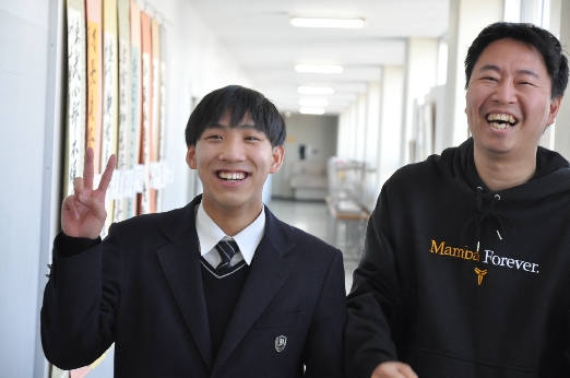 バスケ部顧問の土田先生と