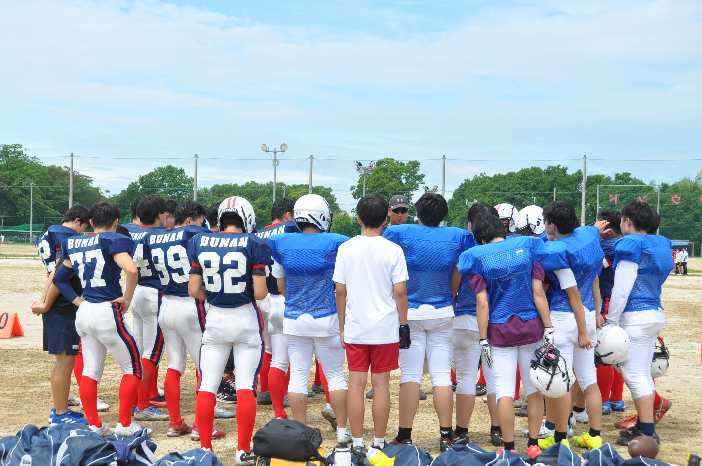 試合前のハドル