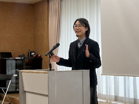 生徒会長代表挨拶