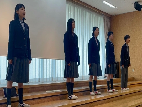 合唱部のミニコンサート